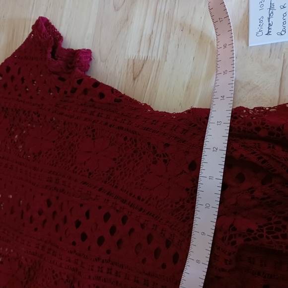 American Rag Lace Overlay Asymmetric Circle Skirt Dress Size Medi… - Picture 8 of 9